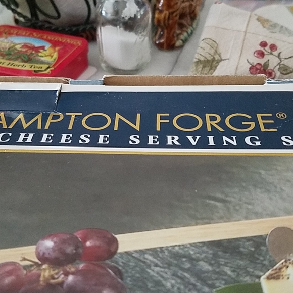 Vintage marble cheese set - Picture 3 of 4